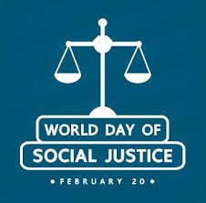 Logo for the world day of justice.